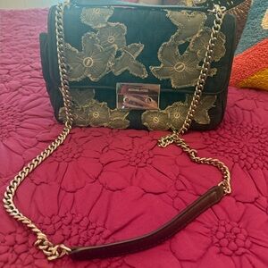 Michael Kors denim Floral Crossbody Bag